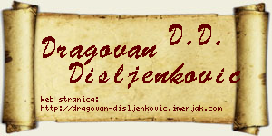 Dragovan Dišljenković vizit kartica
